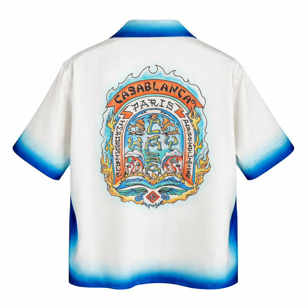 Men's Flame Pattern Shirt