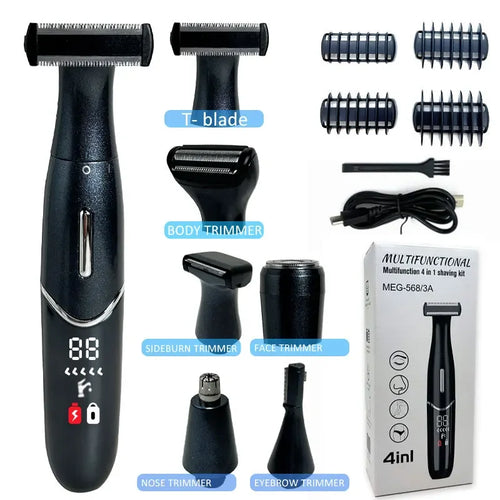 6 in 1 Female Electric Epilator Women Body Face Multifunctional Shaving Man Intimate Area Precision Shaver Face Beard Trimmer
