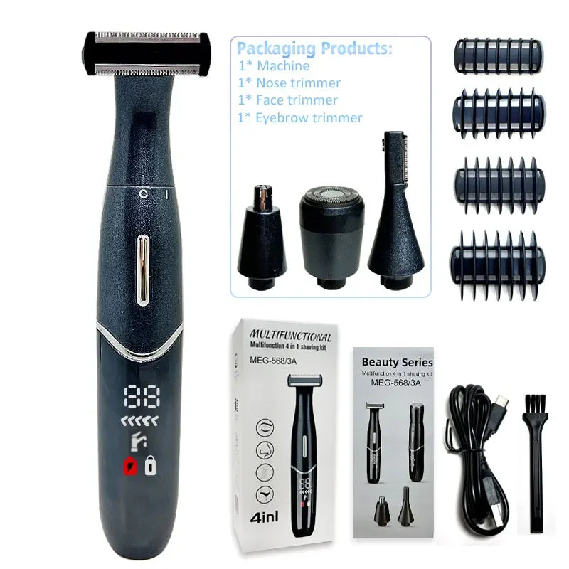 6 in 1 Female Electric Epilator Women Body Face Multifunctional Shaving Man Intimate Area Precision Shaver Face Beard Trimmer