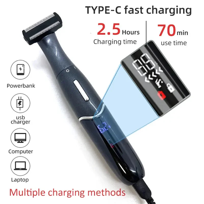 6 in 1 Female Electric Epilator Women Body Face Multifunctional Shaving Man Intimate Area Precision Shaver Face Beard Trimmer